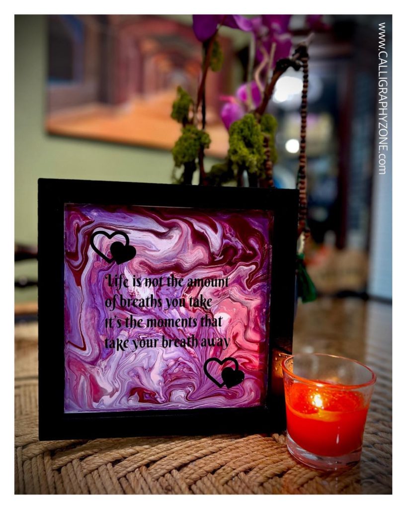 Each day I love you more, Today more than yesterday and less than tomorrow