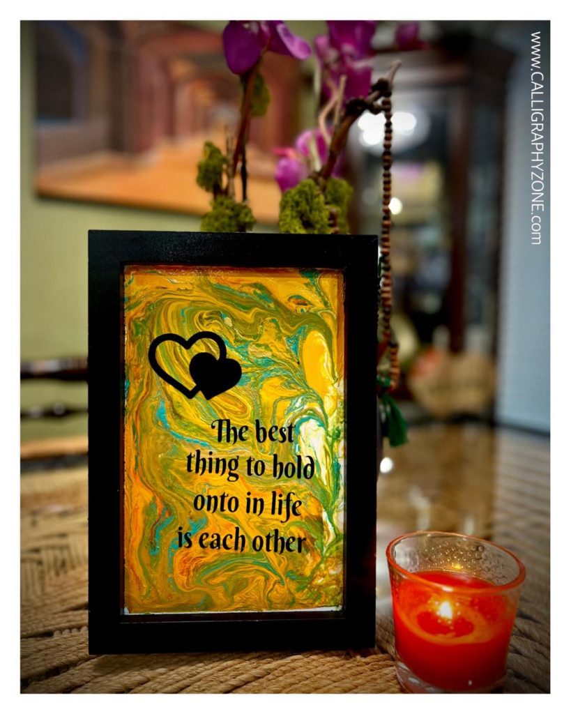 The best thing to hold onto is each other